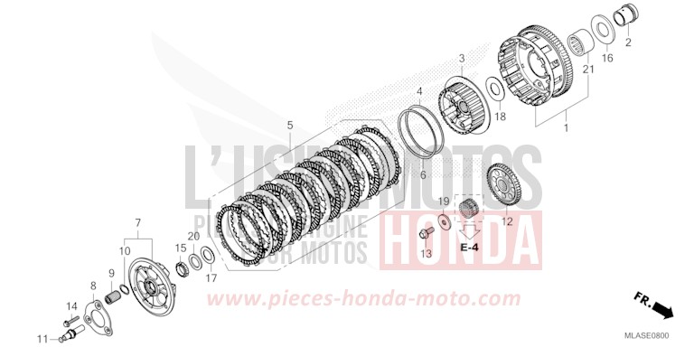 CLUTCH (CMX1100A/A2) for CMX 1100 "Rebel" IRIDIUM GRAY METALLIC (NHC65) from 2025